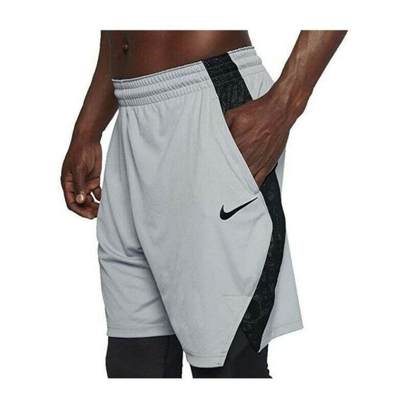 Nike Men’s Dry Pro Practice Basketball Size XX Large Gray Long Shorts Dri-Fit - Picture 1 of 4